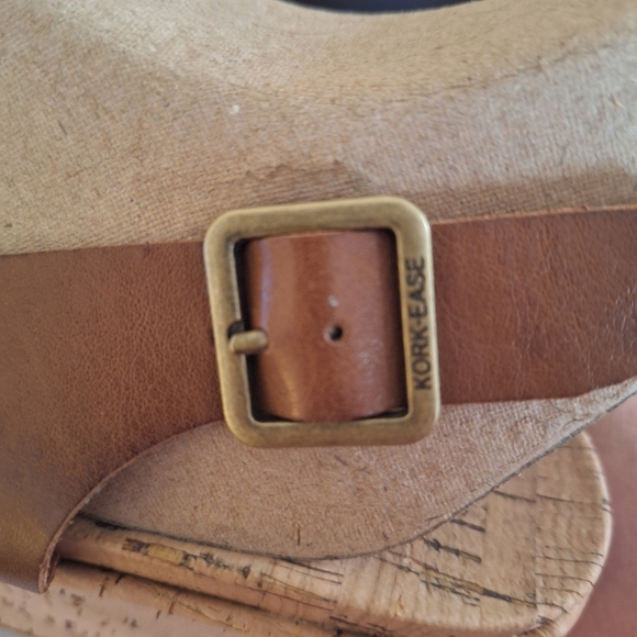 Kork-Ease Alex Boho Leather Wedge Platform Sandals Brown Comfort Slingback Sz 10 - Picture 8 of 12